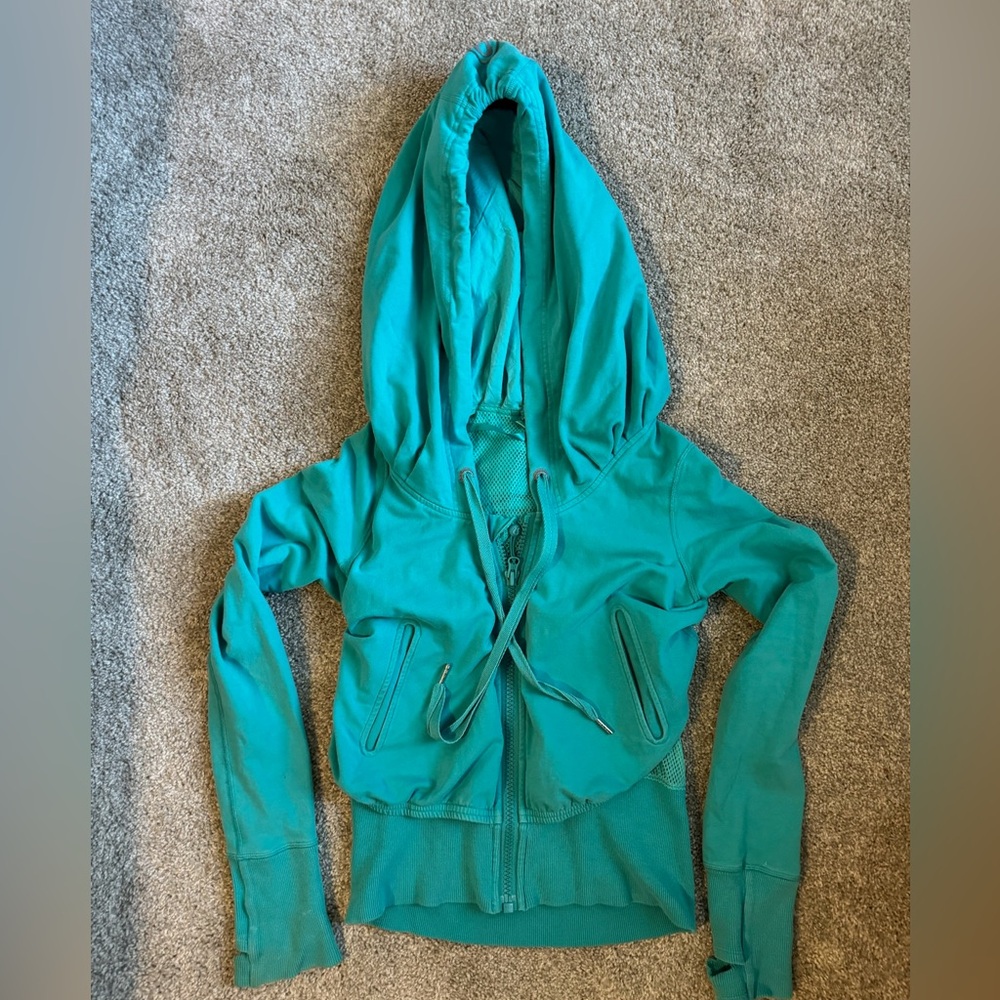 Rare Lululemon Teal Zip Up Hoodie